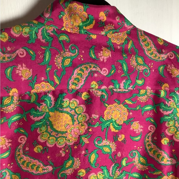 Lauren Ralph Lauren silk floral button up blouse - Picture 3 of 14